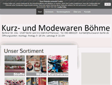 Tablet Screenshot of kurzwaren-berlin.de